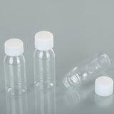 50ml food grade round plastic bottle, transparent PET bottle with anti-theft lid