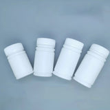 Manufacturer 100/120/150ml wide mouth health product plastic bottle VC bamboo bottle disinfectant tablet Vitamin C bottle