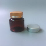 Manufacturer 50ml solid health product plastic bottle, thickened bottle body, pressure screw cap, PET medical plastic bottle in stock