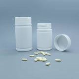 Manufacturer 100/120/150ml wide mouth health product plastic bottle VC bamboo bottle disinfectant tablet Vitamin C bottle