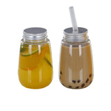 Manufacturer wholesales transparent food grade plastic milk tea juice bottles, PET Yangzhi Ganlu bottles, resin beverage bottles and cans