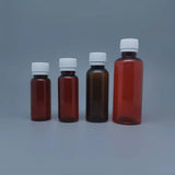 Food grade plastic small bottles, empty bottles, cosmetics PET empty bottles, sorting bottles, brown liquid sample bottles
